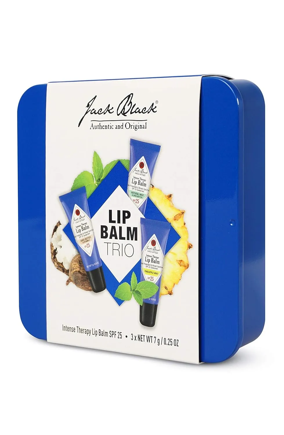 Jack Black Intense Therapy Lip Balm - Jack Black Lip Balm SPF 25 Sunscreen, SPF Lip Balm for Chapped Lips, Lip Sunscreen, Lip SPF, Lip Moisturizer for Dry Lips, Lip Balm with SPF, Lip Protection