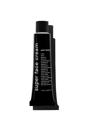 Jack Henry Super Face Cream - Lightly Scented Lightweight Hydrating Facial Moisturizer for Men & Women - Suitable for All Skin Types - Organic & Plant-Based (2 oz)