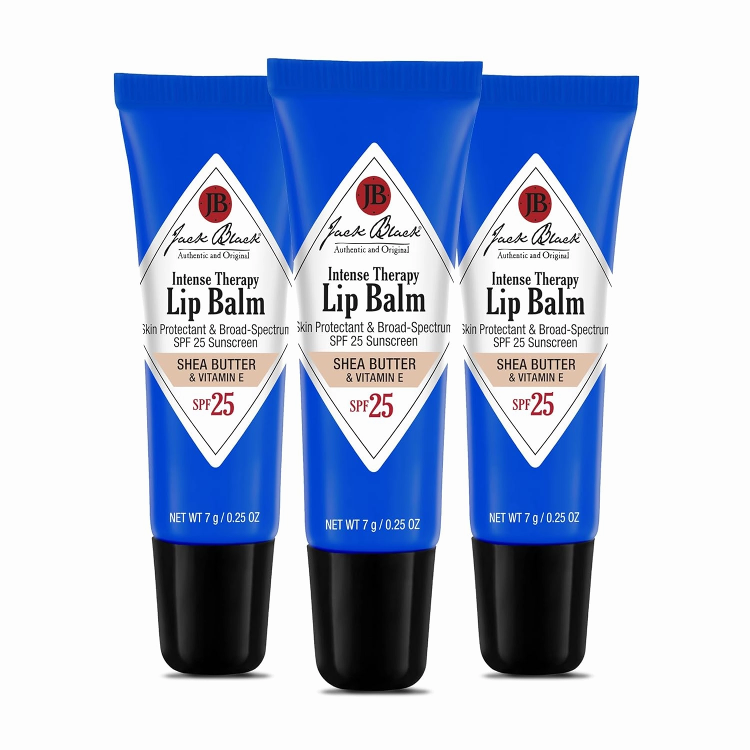 Jack Black Intense Therapy Lip Balm - Jack Black Lip Balm SPF 25 Sunscreen, SPF Lip Balm for Chapped Lips, Lip Sunscreen, Lip SPF, Lip Moisturizer for Dry Lips, Lip Balm with SPF, Lip Protection