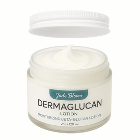 JADE BLOOM Dermaglucan Beta Glucan Cream Lotion Moisturizer Skincare | Daily Hydrating Face & Body Hydration, (2oz)