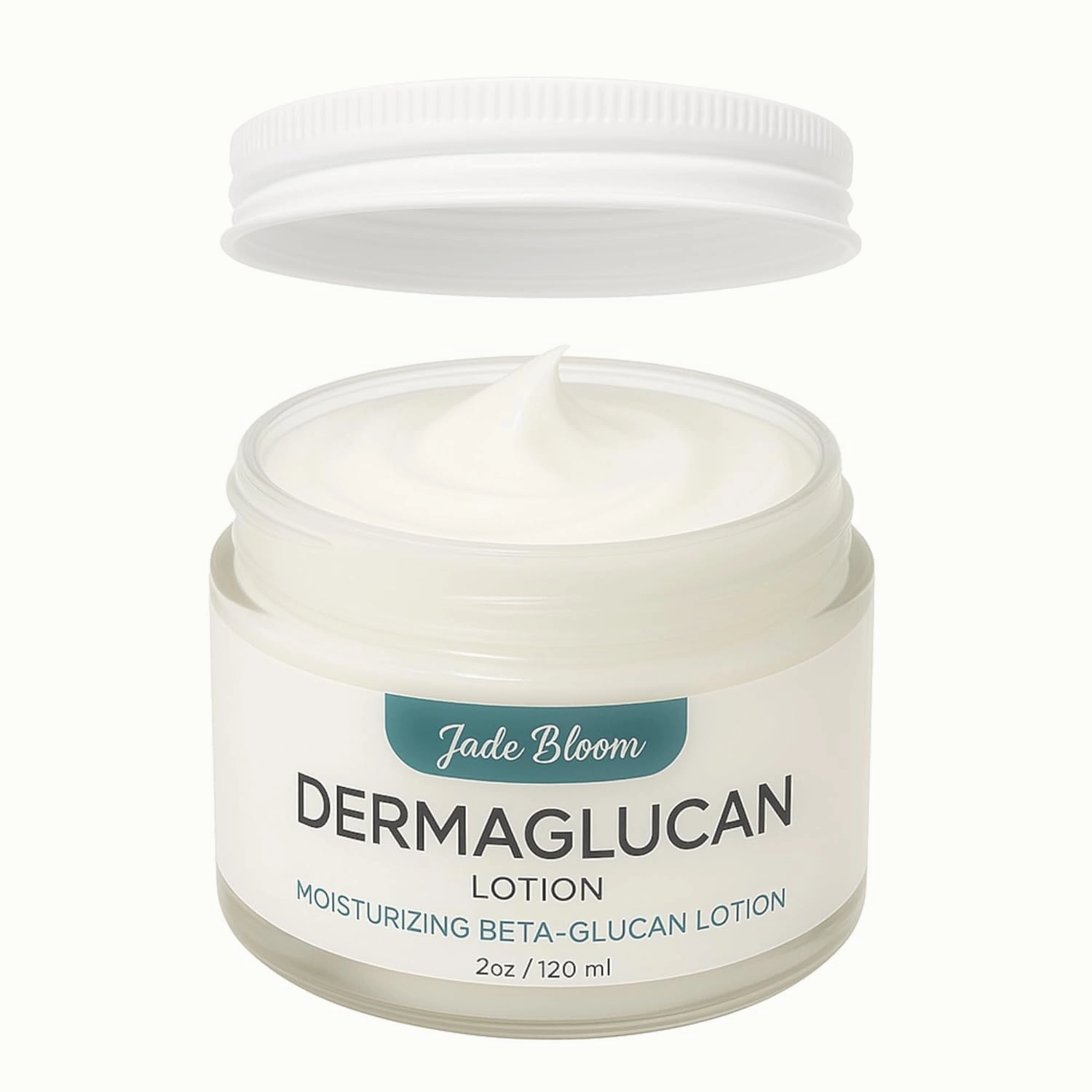 JADE BLOOM Dermaglucan Beta Glucan Cream Lotion Moisturizer Skincare | Daily Hydrating Face & Body Hydration, (2oz)