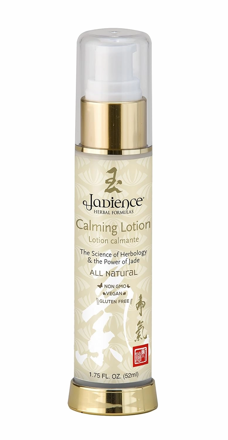 JADIENCE Calming Lotion: 1.75oz | Compliments Red Light Therapy Products | Soothing Aloe Vera will Immediately Nourish & Calm Sensitive Irritated Skin | Anti-Oxidant Green Tea & Anti-Aging Ginseng
