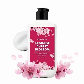 Japanese Cherry Blossom Body Lotion 250ml | Hydrating Body Moisturizer for Dry Skin | Infused with Jojoba Oil, Shea Butter & Vitamin E | Non-Greasy Skin Care
