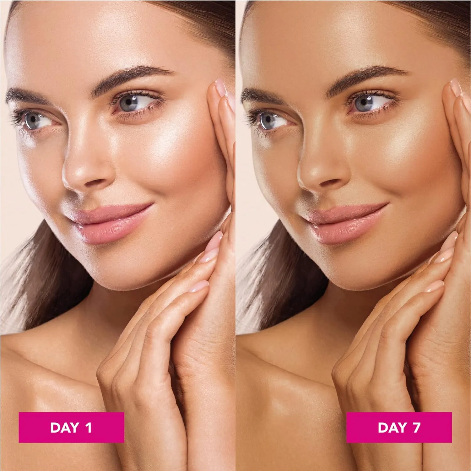 Jergens Natural Glow Face Self Tanner Body Lotion with SPF 20, Fair to Medium Skin Tone, Sunless Tanning, Daily Facial Sunscreen, Oil Free, Broad Spectrum UVA and UVB Protection, 2 Oz