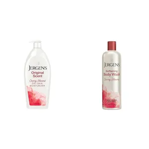 Jergens Original Scent Dry Skin Lotion, Body and Hand Moisturizer for Long Lasting & Softening Body Wash, Daily Moisturizing Skin Cleanser, Paraben Free, 22 Ounces