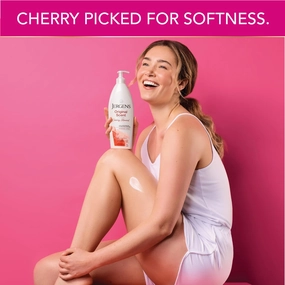 Jergens Original Scent Dry Skin Lotion, Body and Hand Moisturizer for Long Lasting Skin Hydration, with HYDRALUCENCE blend and Cherry Almond Essence, 32 Ounce (Pack of 2)