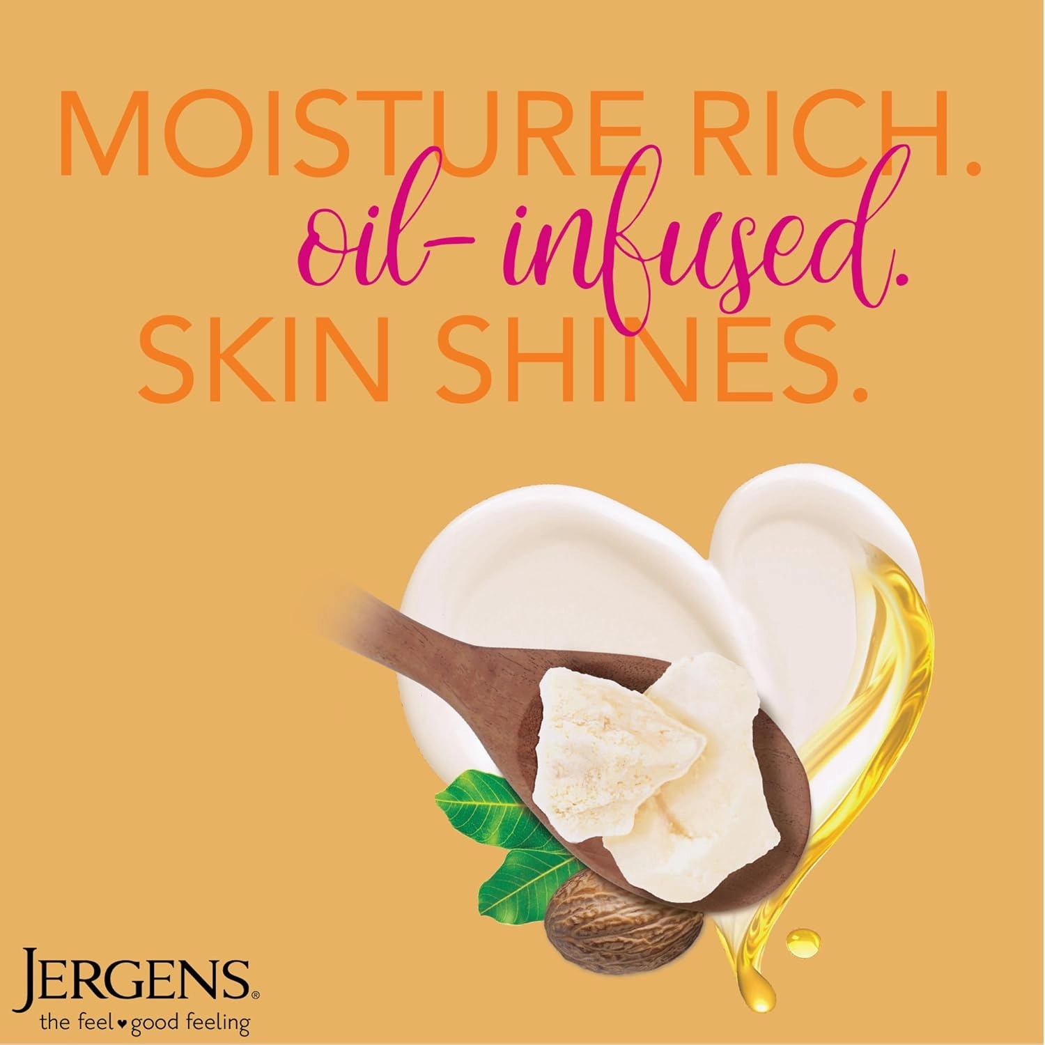 Jergens Shea Butter Hand and Body Lotion, Deep Conditioning Moisturizer, 3X More Radiant Skin, with Pure Shea Butter, Dermatologist Tested, 3 oz, 8 pack