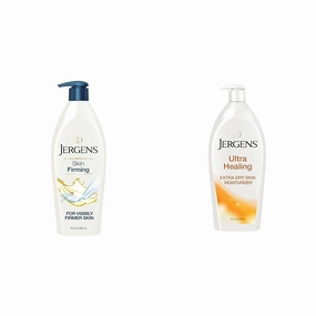 Jergens Skin Firming Body Lotion for Dry to Extra Dry Skin, Skin Tightening Cream & Ultra Healing Dry Skin Moisturizer, Body and Hand Lotion for Dry Skin