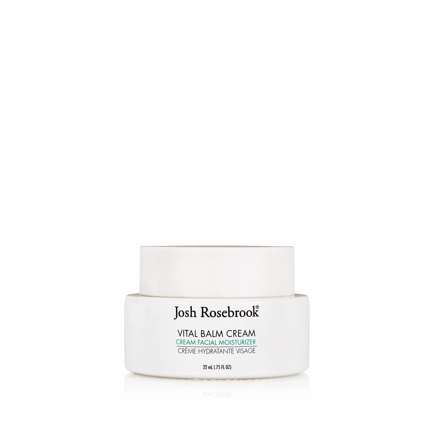 Josh Rosebrook Vital Balm Cream - High Performance Rich Facial Moisturizer, Protects Skin Barrier for All Skin Types Including Dehydrated and Mature. - 22mL - .75 Oz