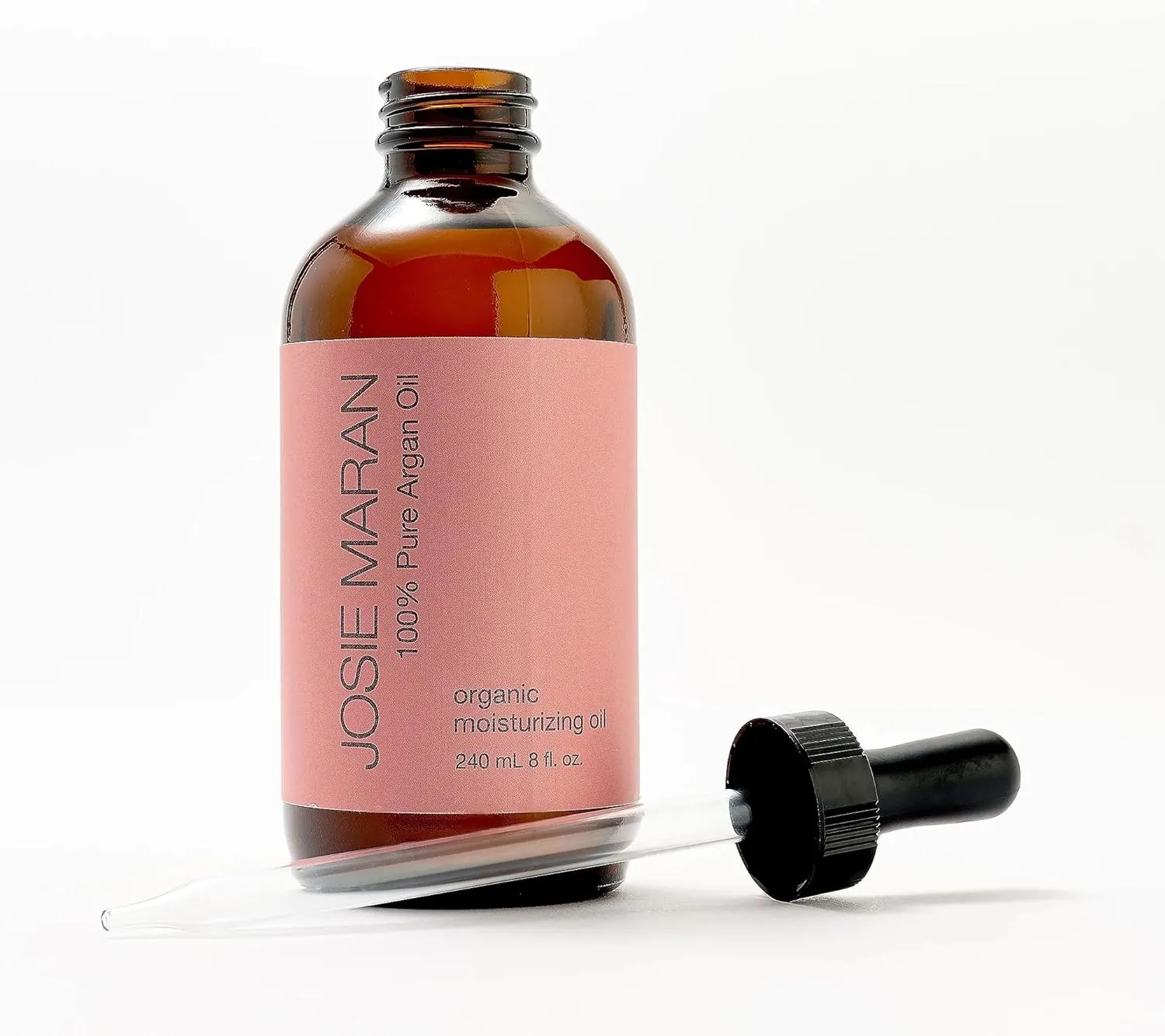 Josie Maran 100% Pure Argan Oil – Mega-Size 8 oz | Organic Cold-Pressed Face, Hair & Body Moisturizer | Nourishing Oil with Essential Fatty Acids, Vitamin E & Squalane (8 fl. oz.)
