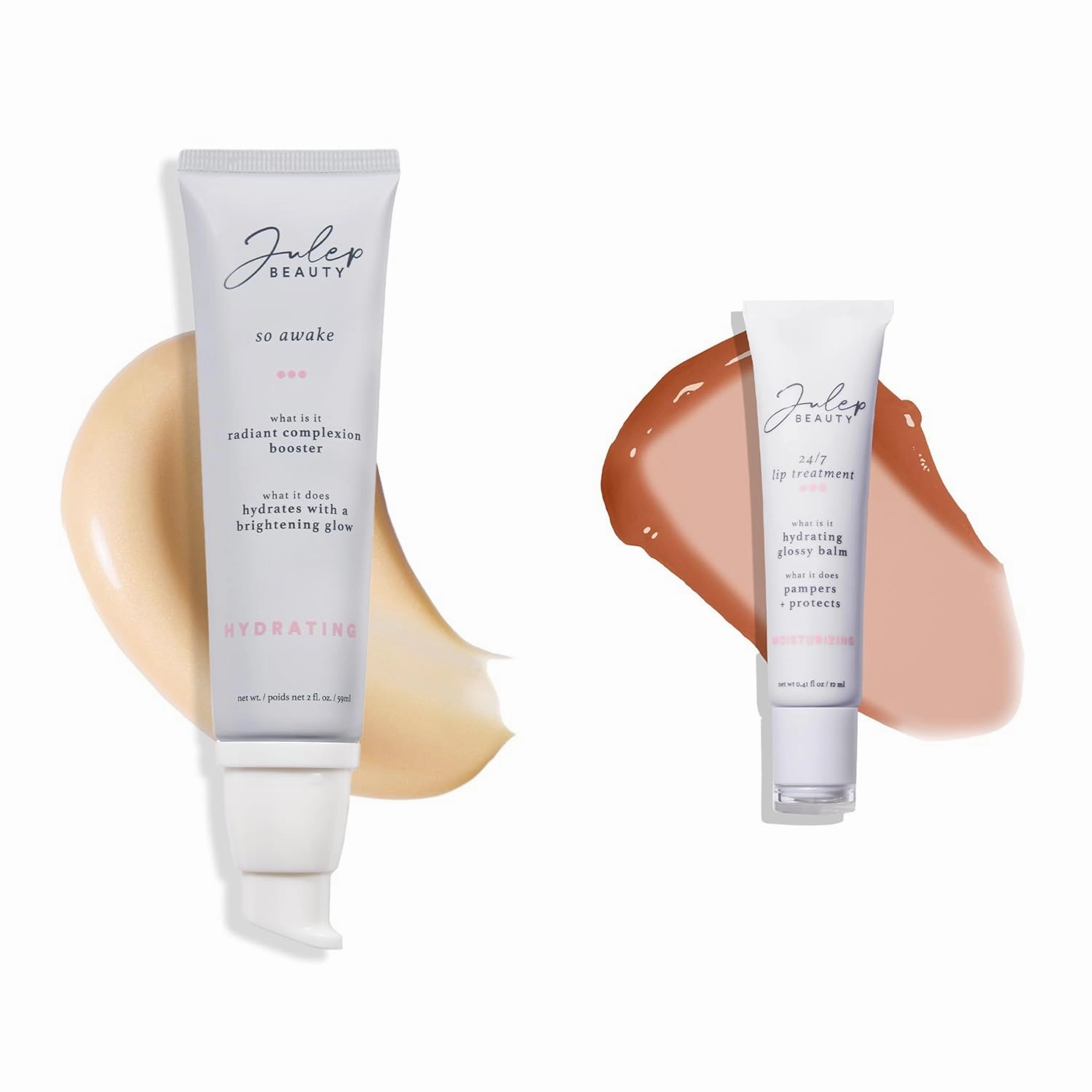 Julep Full Face Moisturizing Set | So Awake Complexion Booster Daily Moisturizer   24/7 Lip Treatment Nourishing Lip Balm Sheer Joy