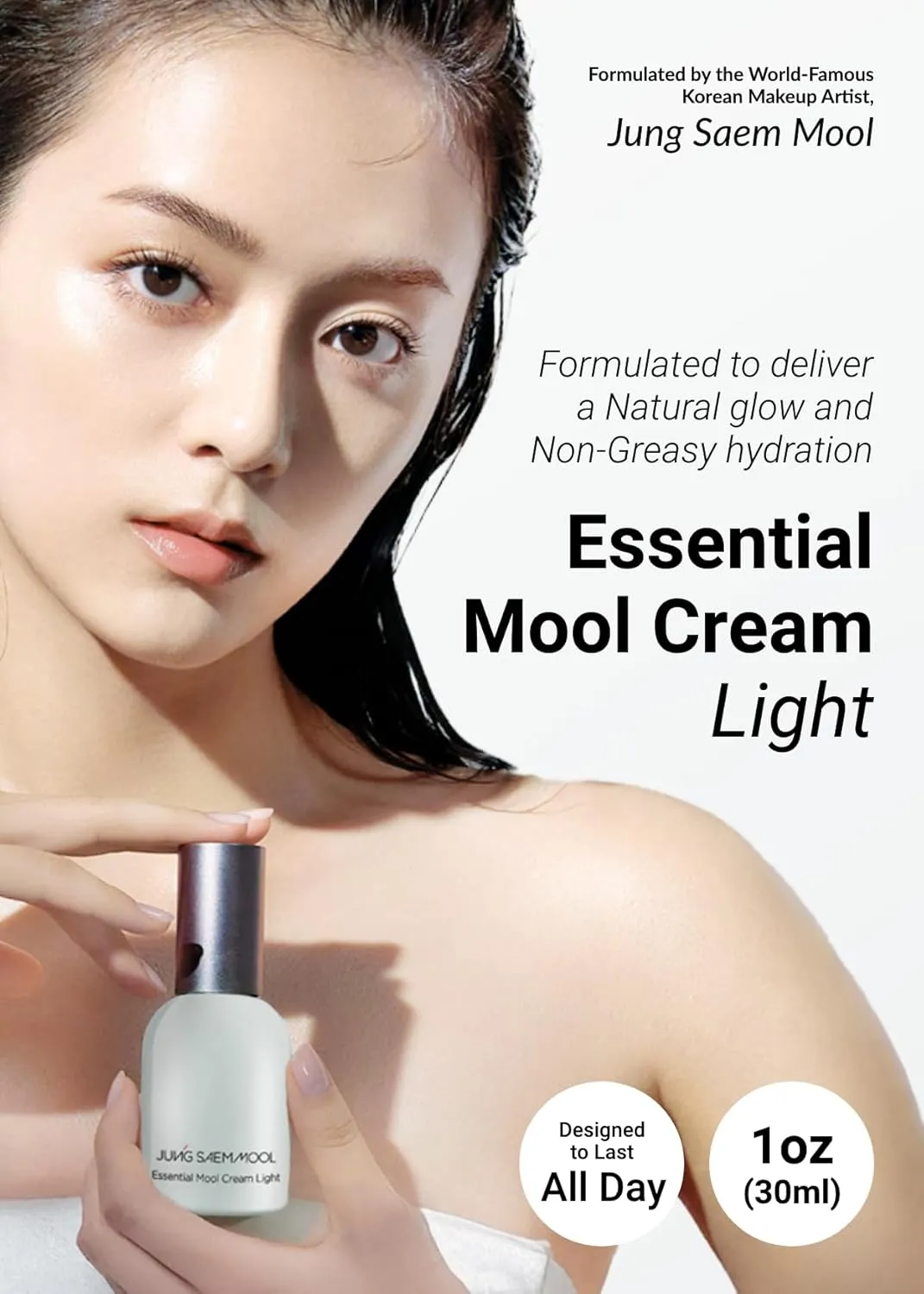 [JUNGSAEMMOOL OFFICIAL] Essential Mool Cream Light 1 oz | Hydration Moisturizer | for Combination, Oily Skin