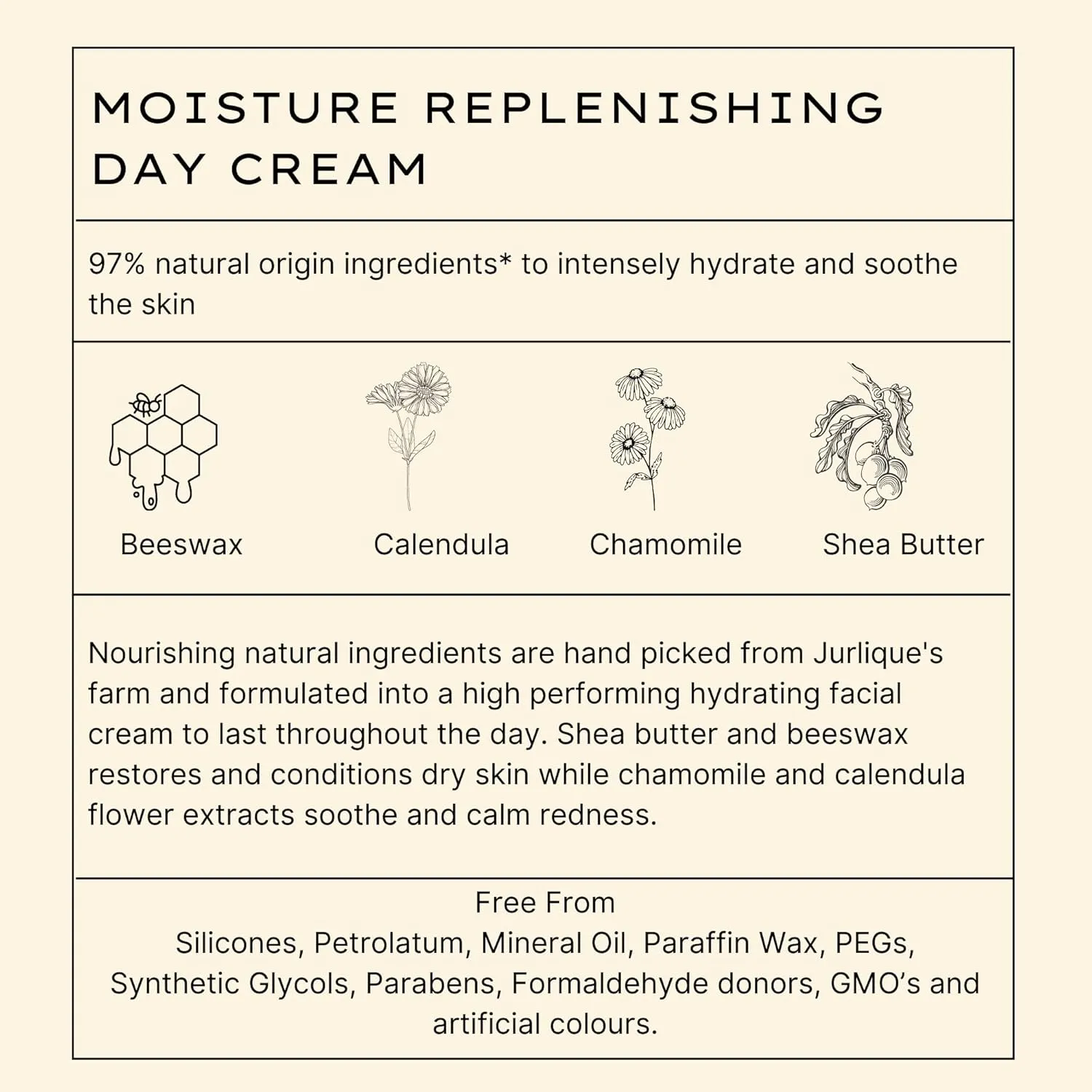 Jurlique Moisture Replenishing Facial Moisturizer Face Cream