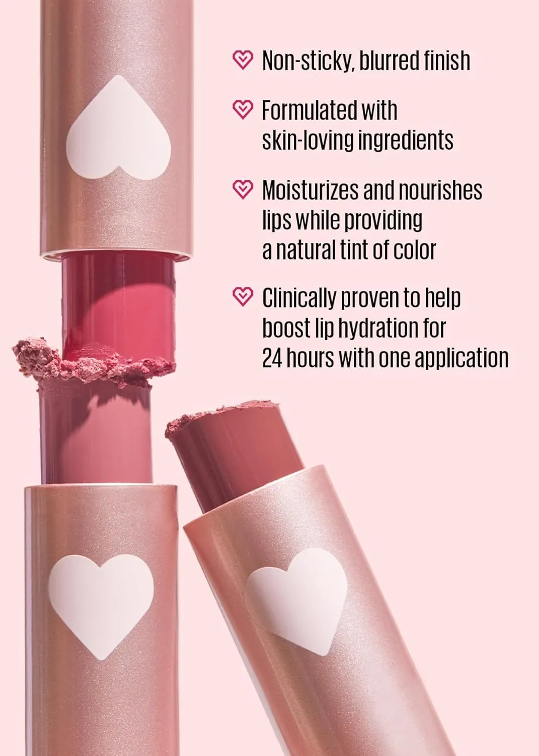 KAJA Lip Balm - Love Blur 01 Pure Cupid | Soft & Comfort Semi-Matte Blurring Daily Color, Shea Butter, Avocado Oil, Citrus Unshiu Peel Extract, Vitamin E Infused, 0.14 Oz