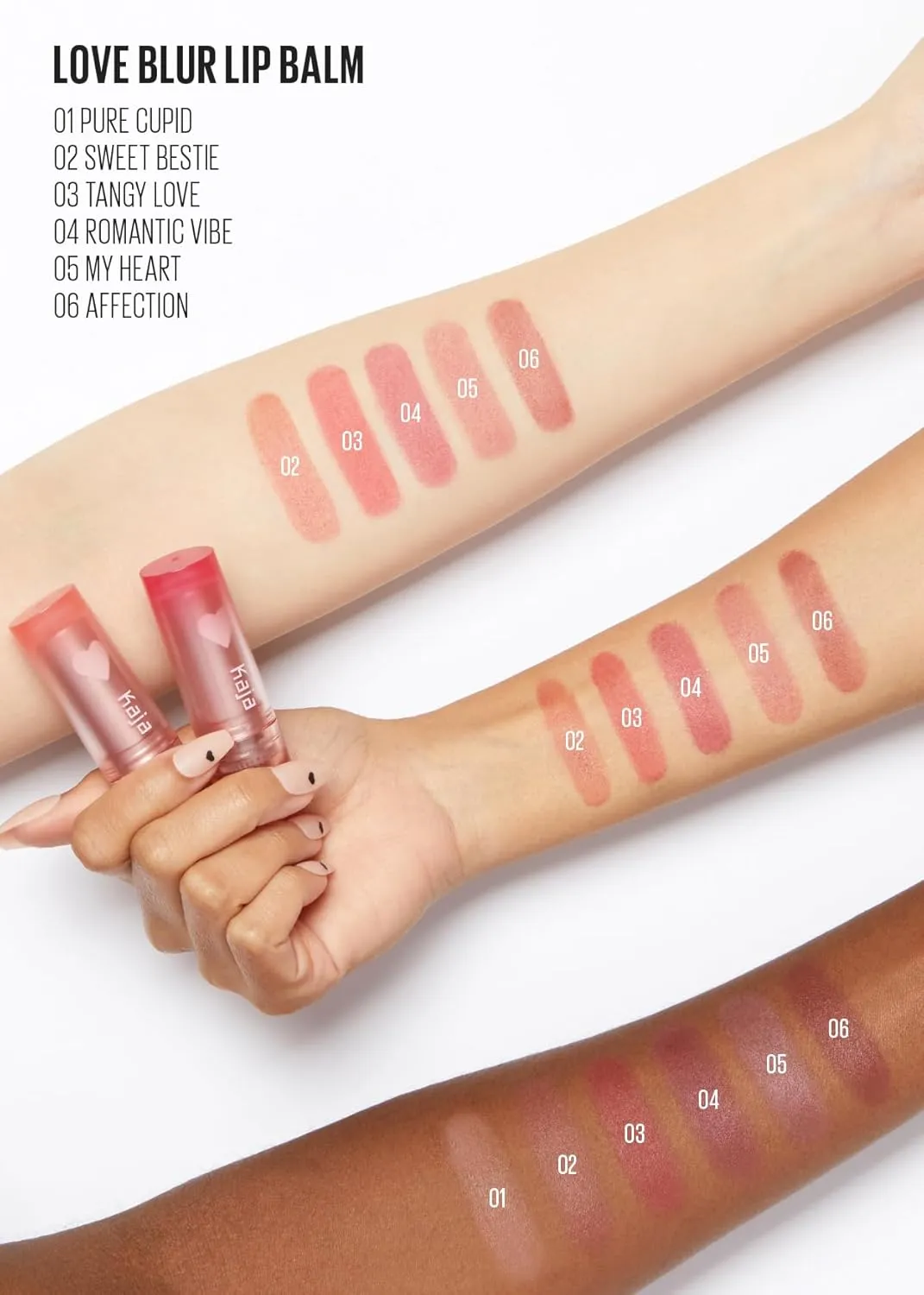 KAJA Lip Balm - Love Blur 01 Pure Cupid | Soft & Comfort Semi-Matte Blurring Daily Color, Shea Butter, Avocado Oil, Citrus Unshiu Peel Extract, Vitamin E Infused, 0.14 Oz