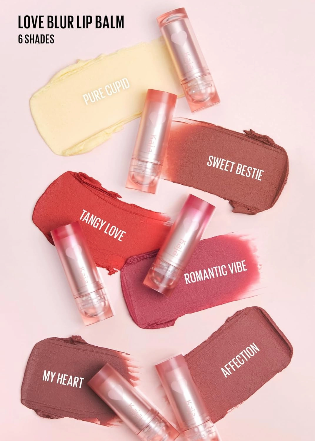 Kaja Love Blur Lip Balm - 02 Sweet Bestie | Soft & Comfort Semi-Matte Blurring Daily Color | Shea Butter, Avocado Oil, Citrus Unshiu Peel Extract, Vitamin E Infused | 4g/0.14oz.