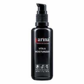 Karina Skincare - Vita A Moisturizer - Helps to Exfoliate Skin - Potent Formula - Smooths & Refines - Contains Vitamin A, Glycolic Acid & Salicylic Acid - Designed For Oily & Mature Skin - 1.7oz