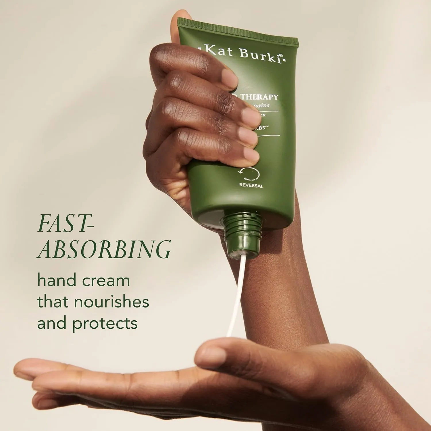 KAT BURKI Hand Cream Therapy. Luxurious, Fast-Absorbing Moisturizer for Soft, Nourished Hands, 4.4 fl.oz.