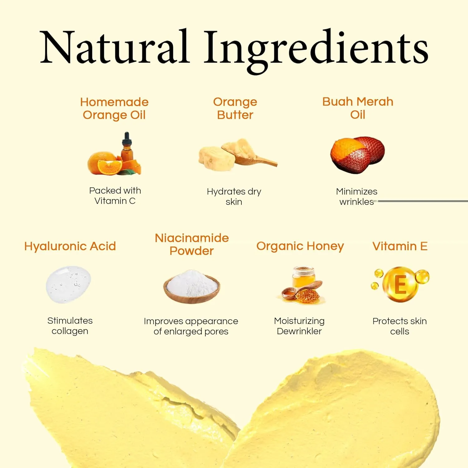 KBs Natural Creation Anti-Aging Face Moisturizer - Fine Lines and Wrinkles Skin Care, Multifunctional Anti Aging Face Cream, Facial Skin Care Products for All Skin Type, Citrus Orange, 0.5oz