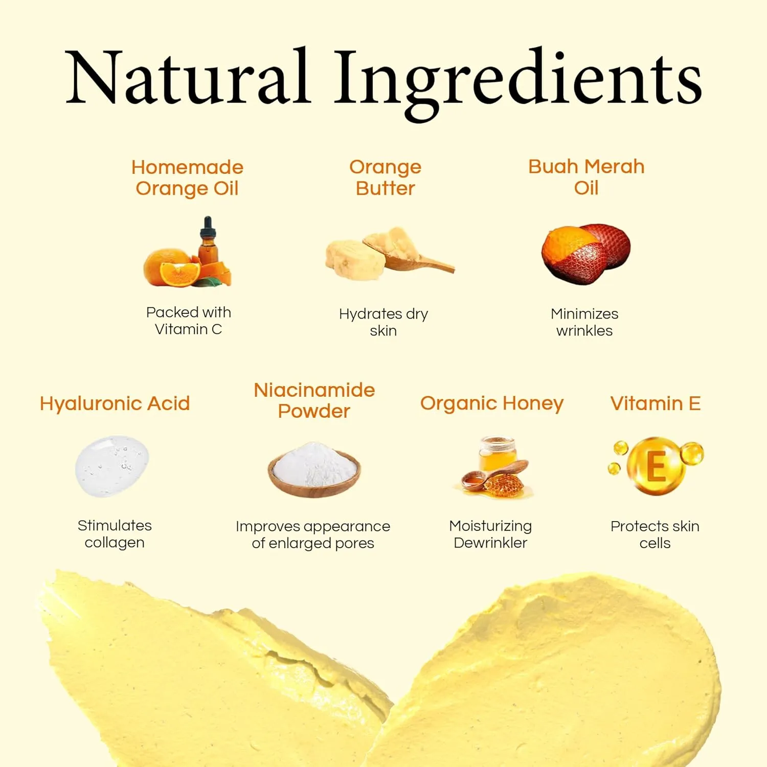 KBs Natural Creation Anti-Aging Face Moisturizer - Fine Lines and Wrinkles Skin Care, Multifunctional Anti Aging Face Cream, Facial Skin Care Products for All Skin Type, Citrus Orange, 1oz