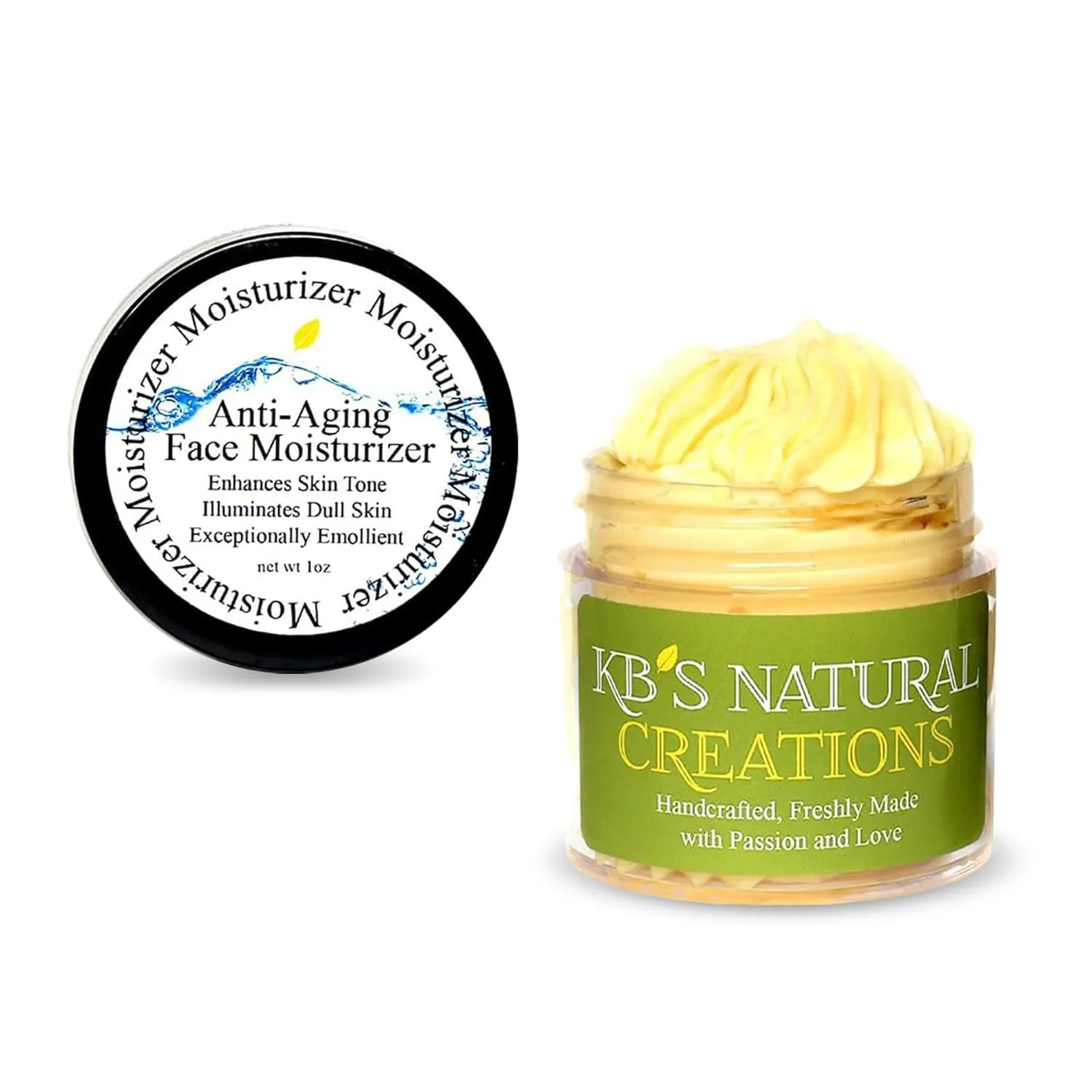 KBs Natural Creation Anti-Aging Face Moisturizer - Fine Lines and Wrinkles Skin Care, Multifunctional Anti Aging Face Cream, Facial Skin Care Products for All Skin Type, Citrus Orange, 1oz