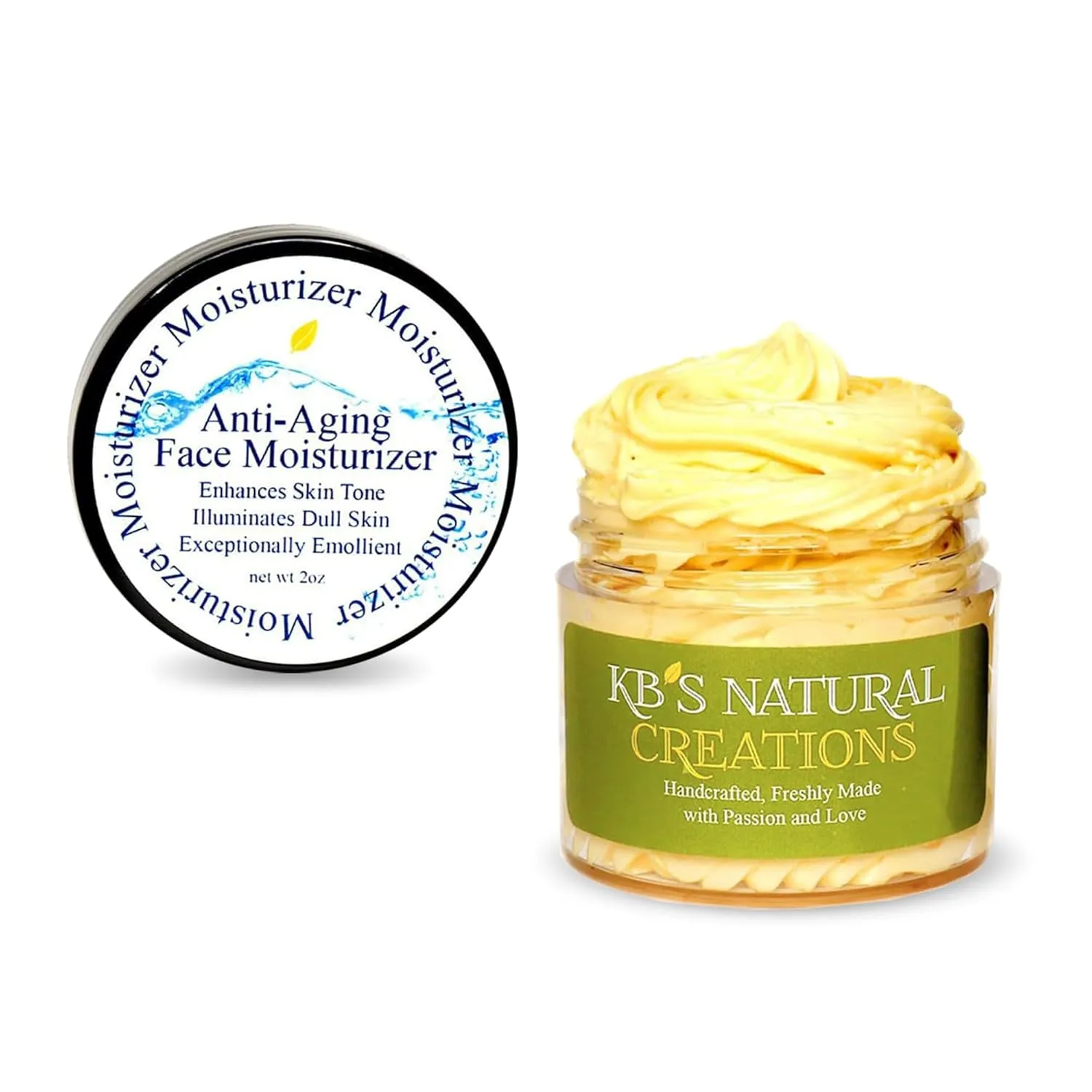 KBs Natural Creation Anti-Aging Face Moisturizer - Fine Lines and Wrinkles Skin Care, Multifunctional Anti Aging Face Cream, Facial Skin Care Products for All Skin Type, Citrus Orange, 2oz