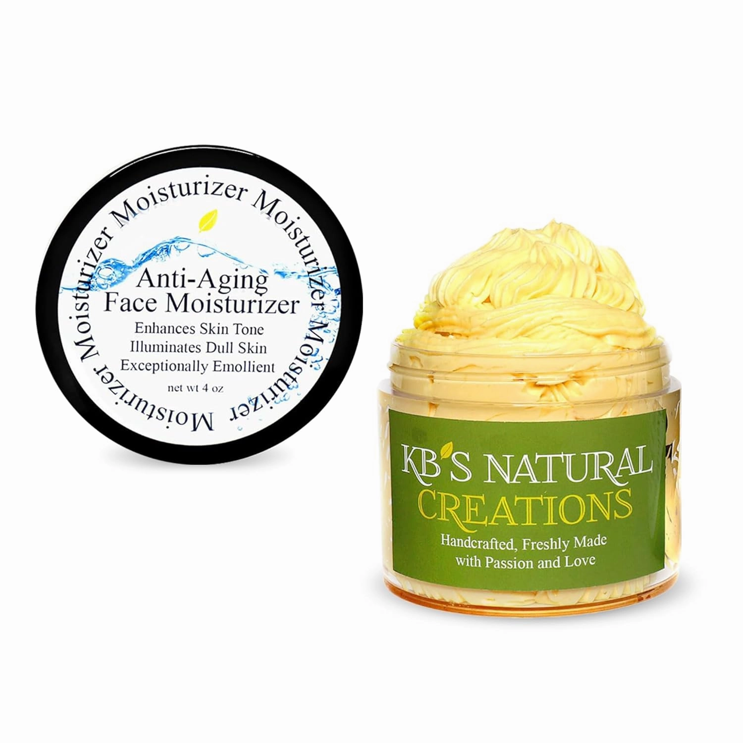 KBs Natural Creation Anti-Aging Face Moisturizer - Fine Lines and Wrinkles Skin Care, Multifunctional Anti Aging Face Cream, Facial Skin Care Products for All Skin Type, Citrus Orange, 4oz