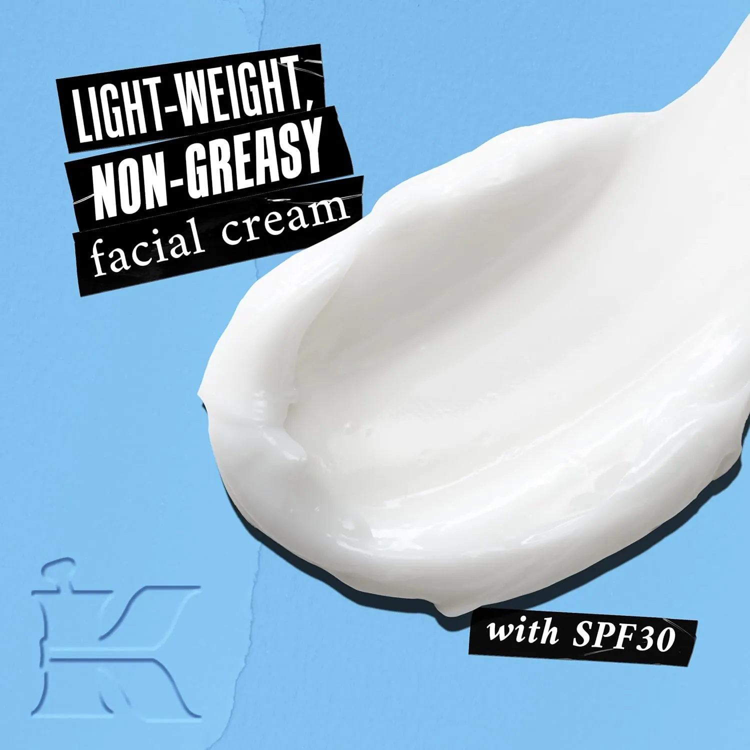 Kiehl's Ultra Facial Cream with SPF 30, Lightweight Daily Face Moisturizer for All Skin Types, 24-hour Hydration, UV Sunscreen Protection, Non-greasy, Absorbs Quickly, with Glacial Glycoprotein
