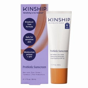 Kinship Zinc Oxide Mineral Facial Sunscreen SPF 32 for Sensitive Skin - Vegan - Clean & Reef Safe Sunblock for Face & Body (1.75 oz)