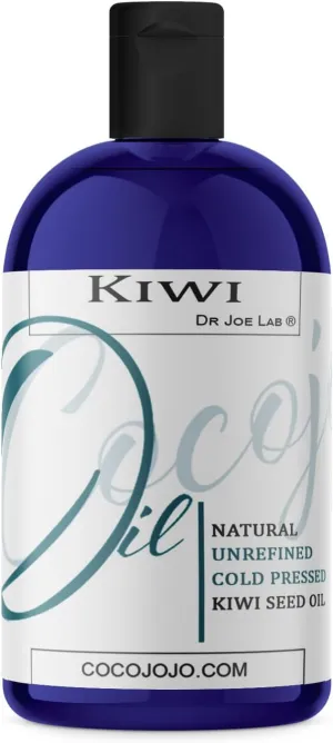Kiwi Seed Oil 4 oz Pure Natural Cold Pressed Unrefined Extra Virgin Kiwi Oil - for Hair Skin Body Nail and Beard - Moisturizing, Soothing, Hydrating, & Nourishing