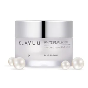KLAVUU PEARLSATION Enriched Divine Pearl Cream (1.69oz/50ml) | Face Moisturizer, Niacinamide, Hydrating Anti-Aging Cream, Wrinkle Care, Whitening, Brightening, Radiant Glow, Korean Skin Care