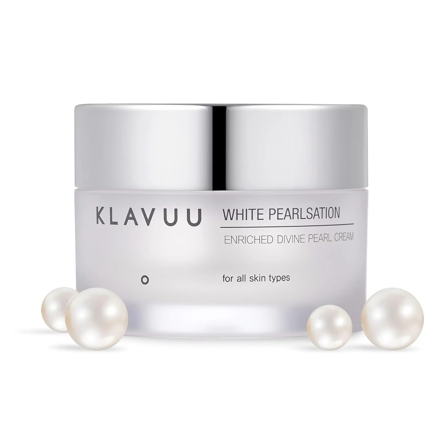 KLAVUU PEARLSATION Enriched Divine Pearl Cream (1.69oz/50ml) | Face Moisturizer, Niacinamide, Hydrating Anti-Aging Cream, Wrinkle Care, Whitening, Brightening, Radiant Glow, Korean Skin Care