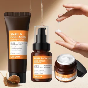 Korean Skin Care Set, Snail Mucin 97.5% Repair Cream, Collagen Facial Facial Moisturizer, Mother Day Beauty Gifts, Hydrating Repair Face Cream, Anti-Aging, Korean Skincare for Women