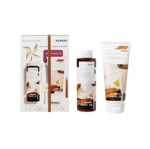 KORRES Vanilla Cinnamon Shower Gel & Body Milk Set, Value set, 450ml