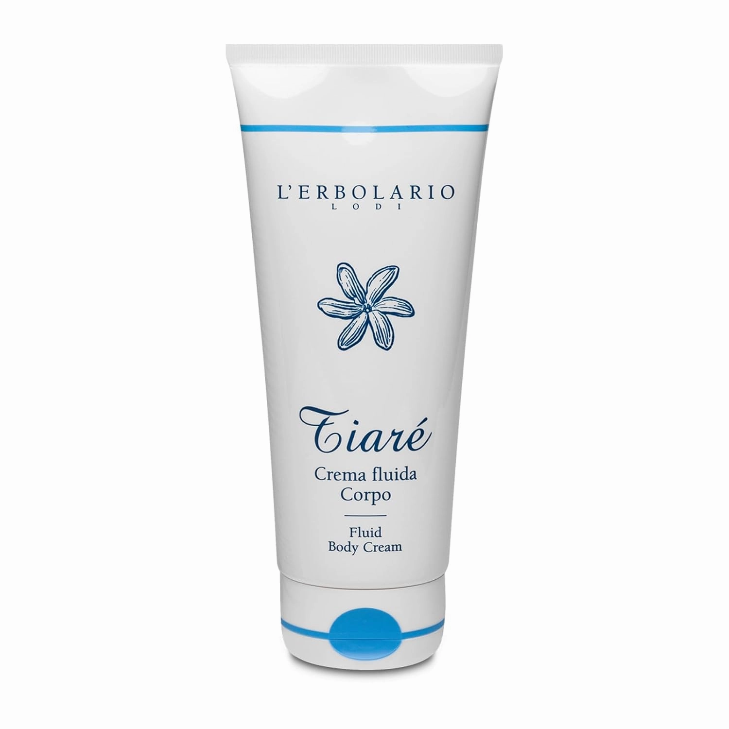 L’Erbolario Fluid Body Cream – Moisturizing Body Butter – Nourishing Cream for Even Tone – Skin Care with Shea Butter, Coconut Milk – Tiaré - 6.7 oz