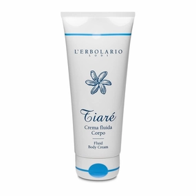 L’Erbolario Fluid Body Cream – Moisturizing Body Butter – Nourishing Cream for Even Tone – Skin Care with Shea Butter, Coconut Milk – Tiaré - 6.7 oz