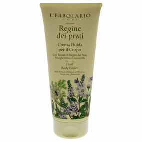 L'Erbolario Fluid Body Cream - Moisturizing Body Butter - Softening and Antioxidant Skin Care with Floral and Green Scent - Regine dei Prati - 6.7 oz