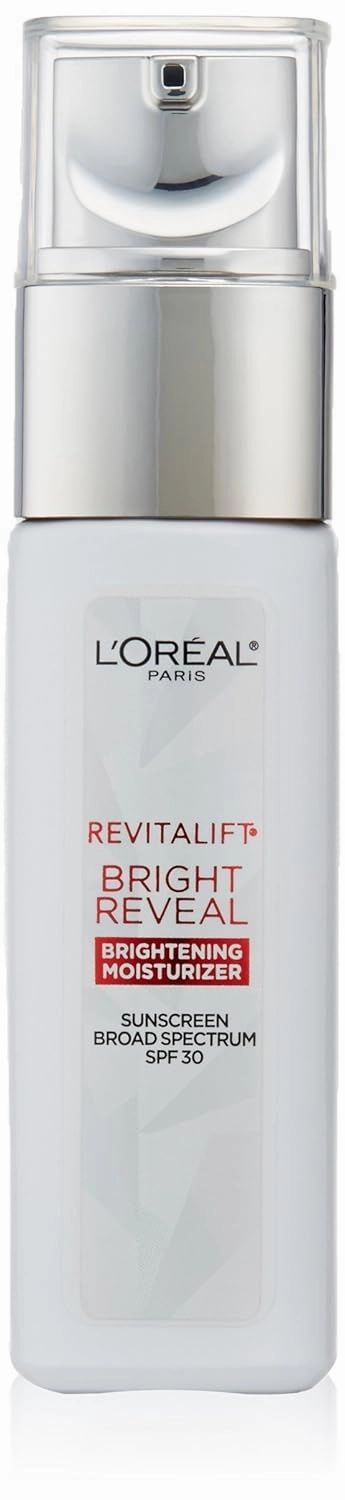 L'Oreal Paris Revitalift Bright Reveal Anti-Aging Day Cream with SPF 30 with Glycolic Acid, Vitamin C & Pro-Retinol, Reduce Wrinkles 1 fl. oz.