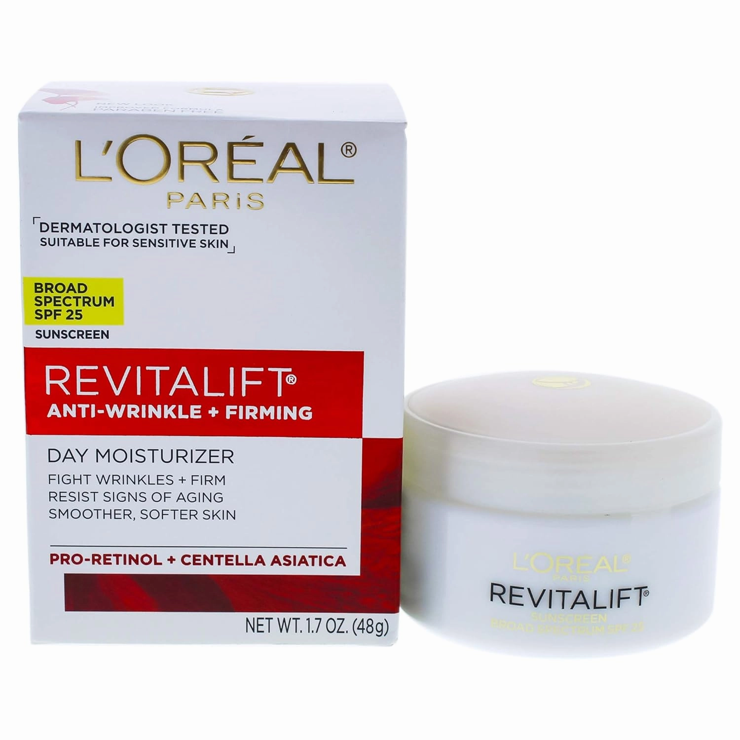 L'Oréal Paris Revitalift Anti-Wrinkle   Firming Day Cream SPF 18 Sunscreen, 1.7 oz.