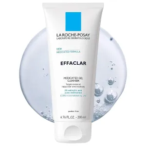 La Roche-Posay Acne Skin Care Set, Toleriane Double Repair Matte Moisturizer 75ml & Effaclar Medicated Gel Cleasner 100ml, Gel Moisturizer with Niacinamide & Acne Cleasner with Salicylic Acid