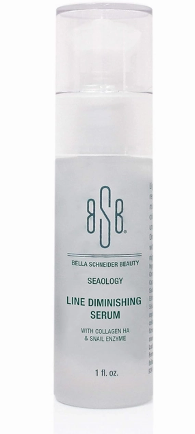 LA BELLE Line Diminishing Face Serum - Collagen & Snail Mucin Skin Essence - Anti Aging Face Moisturizer - Professional Grade Skin Care Product, 1 Fl Oz, MSRP $75.00