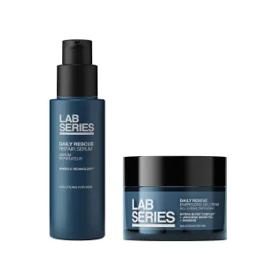 Lab Series Hydrating Skin Care Set - Daily Rescue Bundle Set- Men's Moisturizer Gel Cream 1.7 Fl Oz & Men's Repair Face Serum 1.7 Fl Oz​