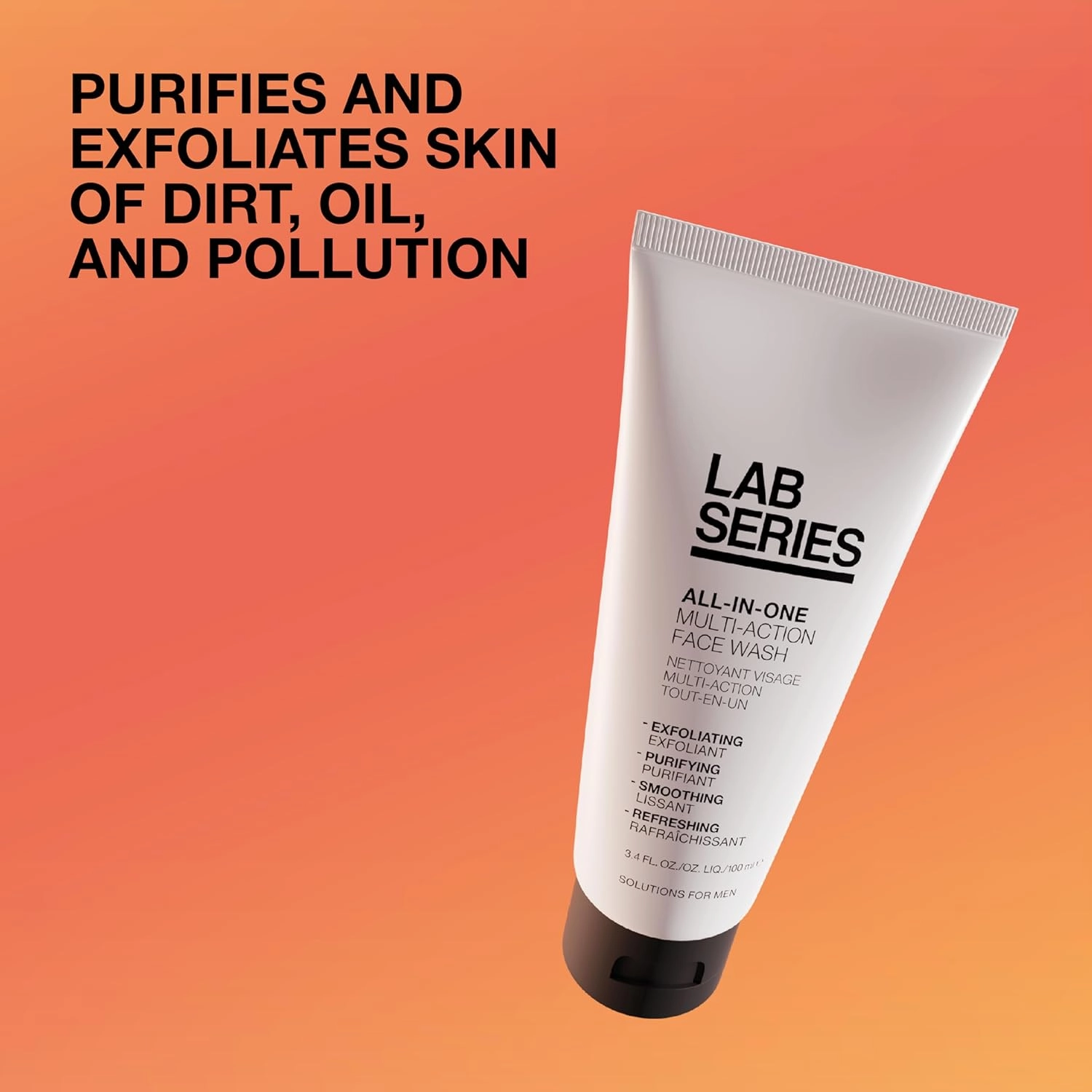 Lab Series Men's Daily Skin Care Set - All-In-One Duo – Face Wash & Face Moisturizer with SPF 35