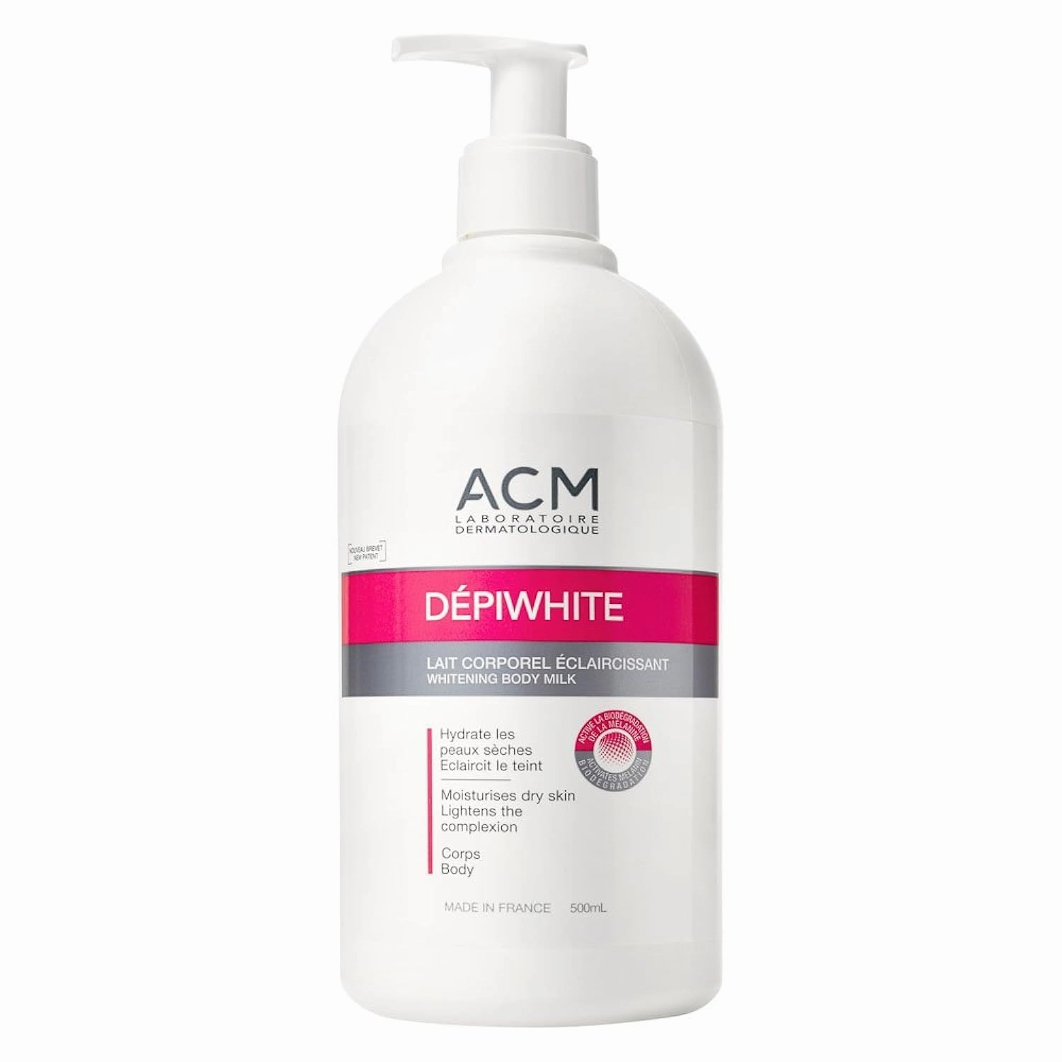 Lait Corporel Eclaircissant Anti Taches 500ml Depiwhite Acm