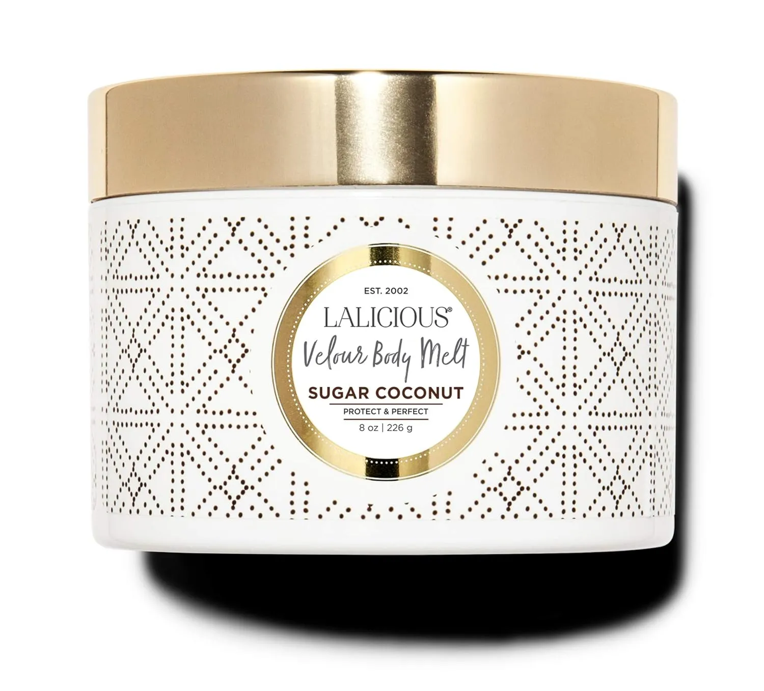 LaLicious Sugar Coconut Velour Body Melt - Multitasking Gel-to-Oil Skin Moisturizer with Macadamia Oil & Coconut Oil - Shave Gel, Hair/Scalp/Hand/Foot Mask - Help Prevent Stretch Marks (8oz)