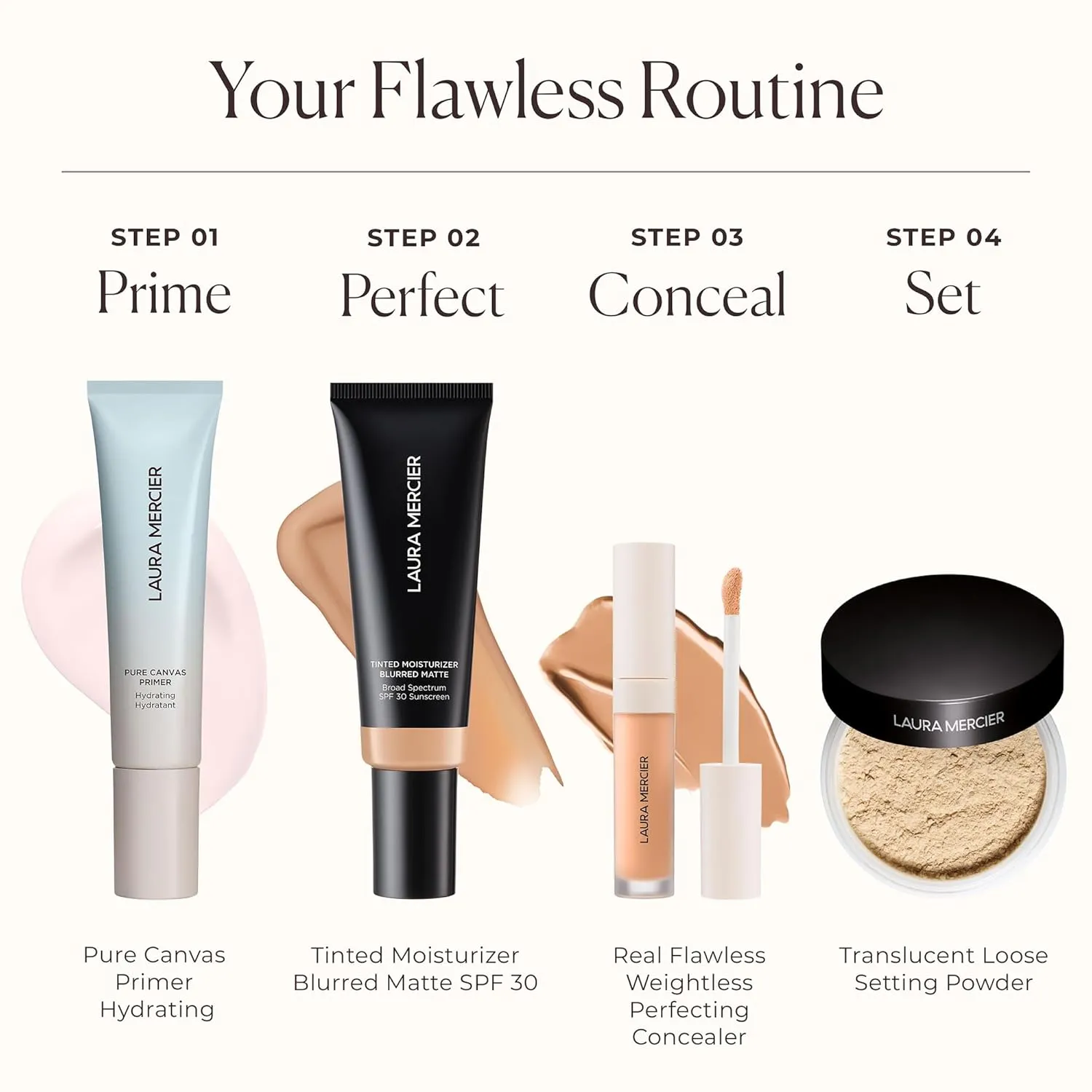 Laura Mercier Tinted Moisturizer Blurred Matte with SPF 30: 24HR  Shine Control and Blurring, Long Lasting, Sheer to Light, Buildable Coverage, Blurs the Look of Pores, Skin Tint