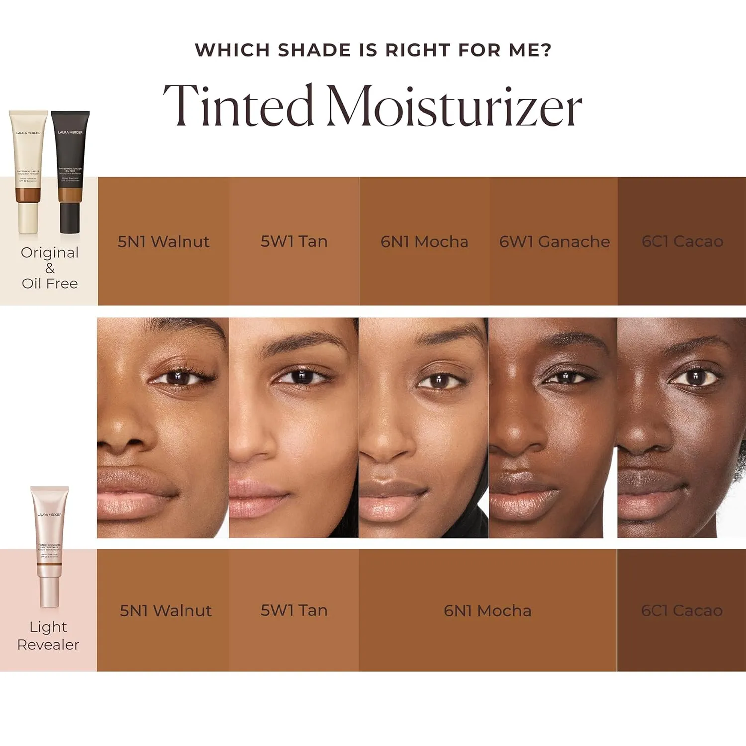 Laura Mercier Tinted Moisturizer Light Revealer Natural Skin Illuminator with SPF 25: All Day Hydration, Ultra-Sheer Coverage, Luminous & Radiant Finish, Skin Tint