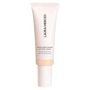 Laura Mercier Tinted Moisturizer Natural Dewy with SPF 30: 24HR  Hydration, Long Lasting, Sheer to Light, Buildable Coverage, Dewy Finish, Improve Skin Tone and Texture, Skin Tint