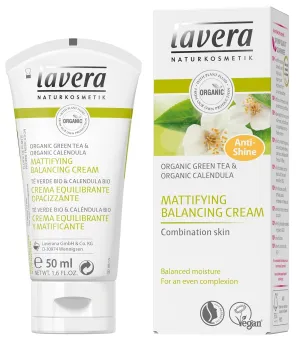 Lavera Mattifying & Balancing Facial Moisturizer, Organic Green tea - Intensive Moisture & Reduce Oiliness (50ml/1.6oz)