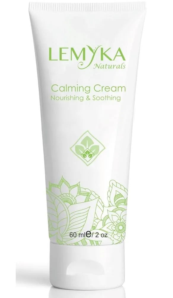 LEMYKA Natural Eczema Cream with Ceramides, Itch and Redness Relief for Atopic Dermatitis, Psoriasis, Hives, Organic Healing Ointment Long-lasting Moisturizer, Paraben-free, Fragrance-free, 2oz